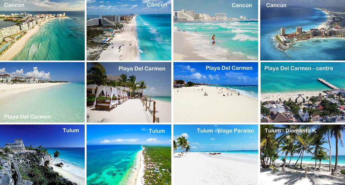Plus belles plages de Cancun Playa del Carmen et Tulum au Mexique