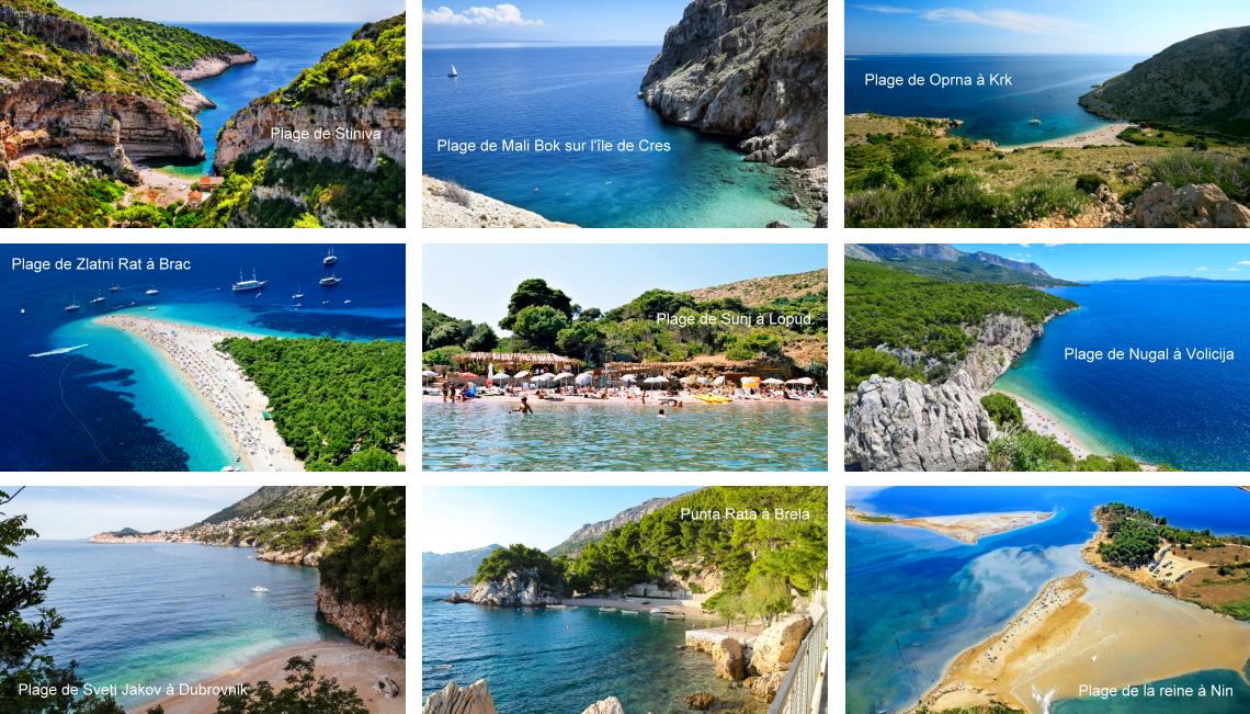 Les plus belles plages de Croatie, Dalmatie