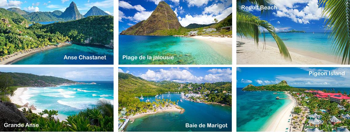 Sainte-Lucie, les plus belles plages des Antilles