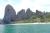 THAILANDE, Krabi et ses eaux calmes - parc national de krabi. l'quivalent en mieux de la baie d'halong au vietnam et toujours  31c contrairement au vietnaam !.