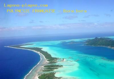 Plage de la polynesie franaise  Lagon parfait de Bora-Bora