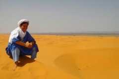 Maroc, Grand sud, Dune de Merzouga, touareg
