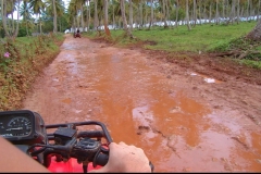 quad, terre rouge, Las Galeras, République Dominicaine, Caraïbes