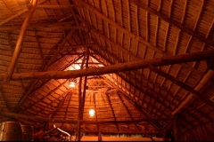 toiture, pandanus, Las Galeras, République Dominicaine, Caraïbes
