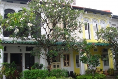Singapour, rue Koon Seng, shophouses, maisons colorées, Quartier de Katong