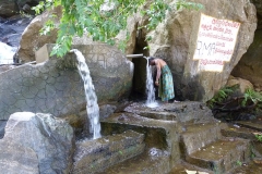 Sri Lanka douche locale et fontaine d'eau