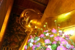 Thaïlande, Bangkok, temple Wat Phra Chetuphon boudha allongé