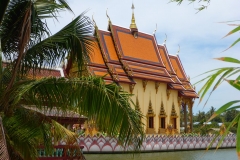 Thaïlande, île Koh Samui, Bophut, temple Wat Plai Laem