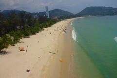 Thaïlande, Phuket, Patong plage, vue aérienne