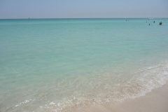 Floride, USA, South Beach, la plage de sable blanc, mer turquoise