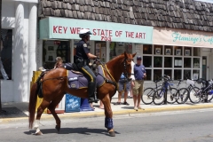 Floride, USA, Key West, police à cheval
