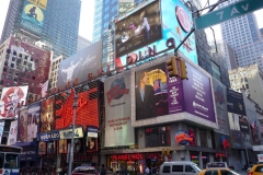 New York City, USA, Broadway, Time Square, enseignes lumineuses
