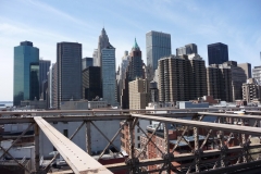 New York City, USA, Manhattan sud vu du pont de Brooklyn