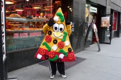 New York City, USA, Manhattan, rabatteur pizza
