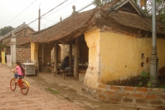 Vietnam, ancien toit de maison typique
