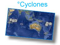 Rpartition goagraphique des cyclones selon les mois