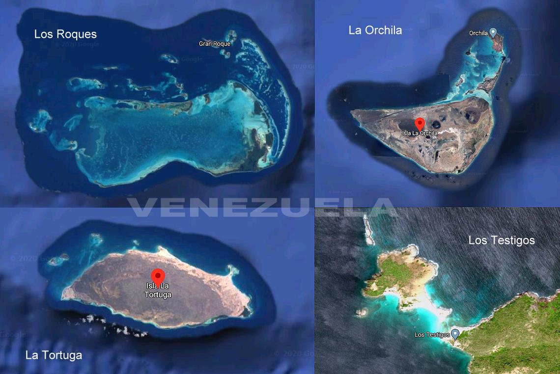 Los Roques, La Tortuga, l’archipel Los Testigos, La Orchila îles du Venezuela