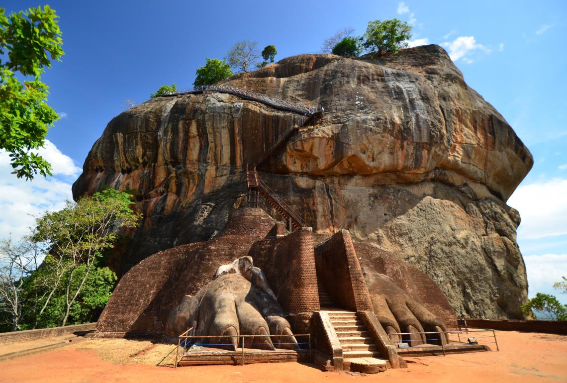 Jardins royaux de Sigiriya, roche du Lion