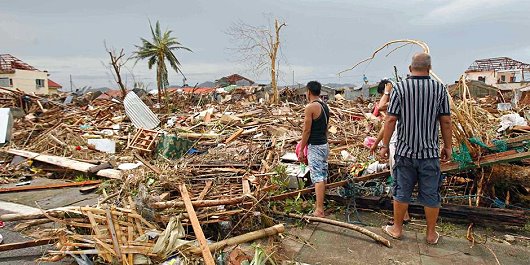 Dégâts aux Philippines après le typhon Haiyan du 8 novembre 2013