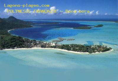 Plage de la polynesie franaise  Bora-Bora, pointe Matira