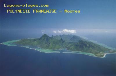 Plage de la polynesie franaise  Moorea l'le papillon