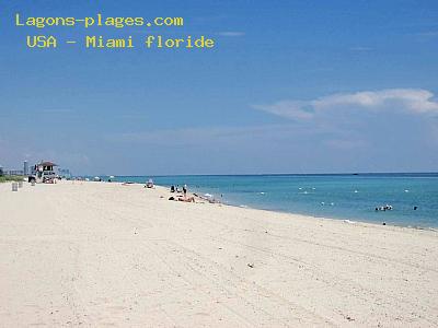 Plage des USA  Miami floride