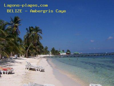 Plage de belize à Ambergris Caye