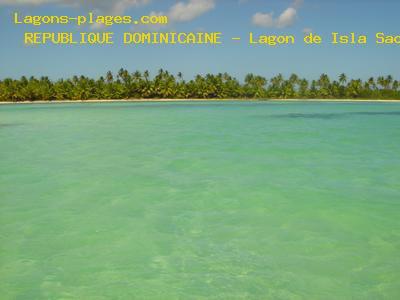 Plage de la republique dominicaine à Lagon de Isla Saona