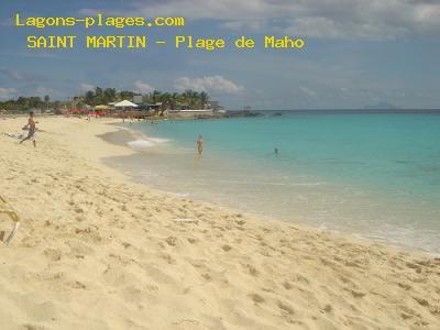 Plage de saint martin  Plage de Maho