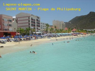 Plage de SAINT MARTIN  Plage de Philipsburg