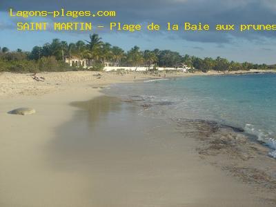 Plage de SAINT MARTIN  Plage de la Baie aux prunes