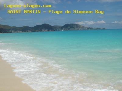 Plage de saint martin à Plage de Simpson Bay Caraïbes