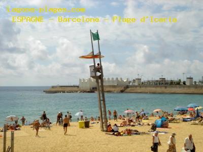 Plage de L' ESPAGNE  Barcelone - Plage d'Icaria