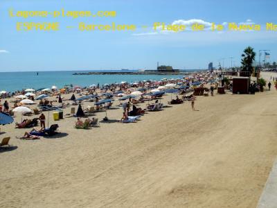 Plage de L' espagne  Plage nord Barcelone de la Nueva Marbella