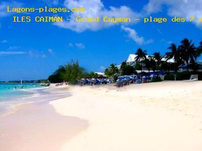 Plage des ILES CAIMAN  Grand Cayman - plage des 7 miles