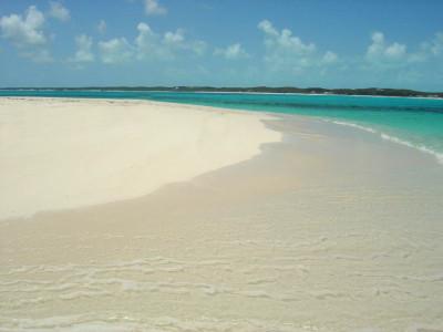 Plage des bahamas  Plage de Duck Cay, Great Exuma