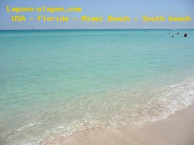 Plage des USA à Floride - Miami Beach - South beach
