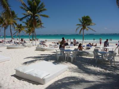 Plages de Plage Paraiso au sud de Tulum, MEXIQUE