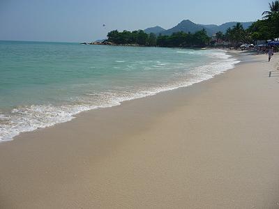 Plage de la thailande à Koh Samui Chaweng plage sud