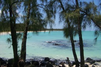 Plage de l' ile maurice à  Le magnifique lagon de l'île aux Cerfs