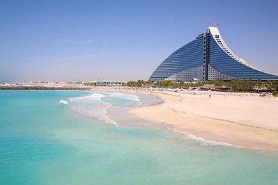 Plage des emirats arabes unis à Longue plage de Dubaï
