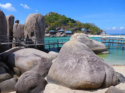 Plage de la THAILANDE  Koh NangYuan, htel des plongeurs