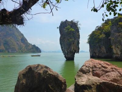 Plage de la thailande  James Bond Phang Nga