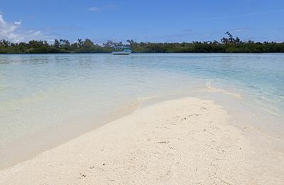 Plage de l' ile maurice  Langue de sable Ile aux cerfs Maurice