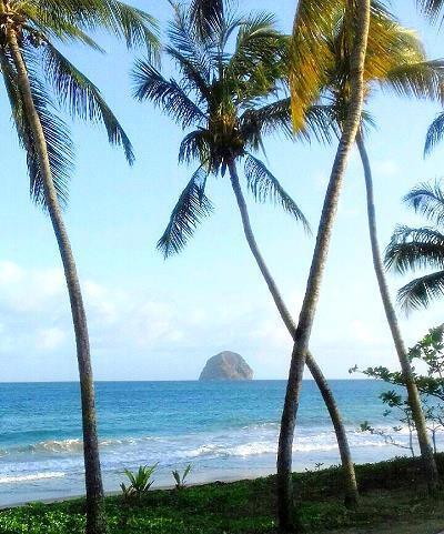 Plage de la MARTINIQUE  Rocher du Diamant 