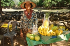 Cambodge, vendeuse de fruits