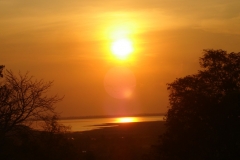 Cambodge, coucher de soleil