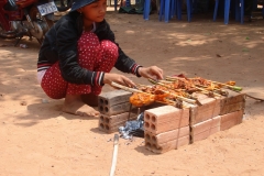 Cambodge, brochettes