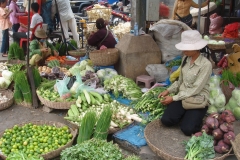 Cambodge, marché, légumes