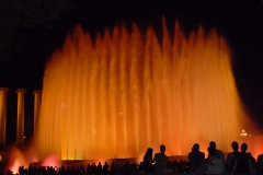 Espagne, Barcelone, Fontaine magique de Montjuïc